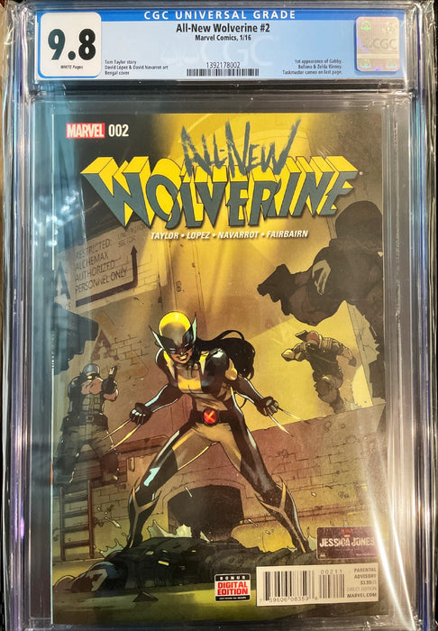 All-New Wolverine 2 CGC 9.8