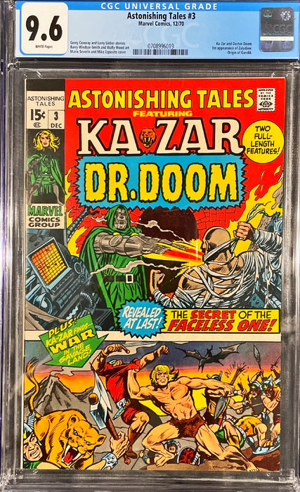 Astonishing Tales 3 CGC 9.8
