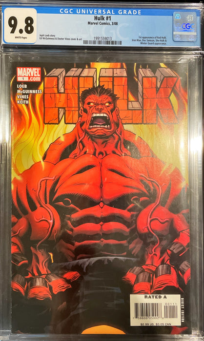 Hulk 1 v2 CGC 9.8