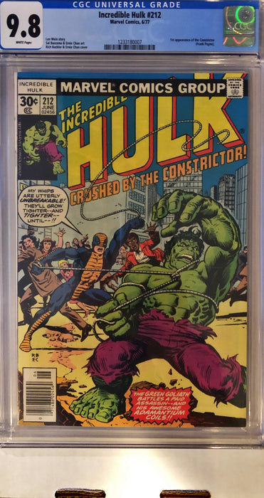 Incredible Hulk 212 CGC 9.8