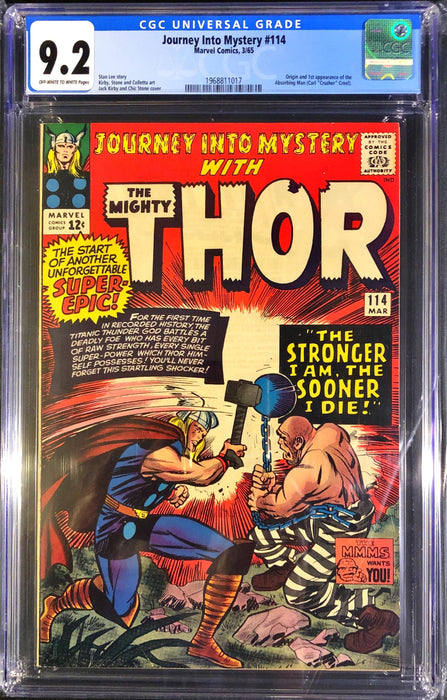 Journey Into Mystery 114 CGC 9.8