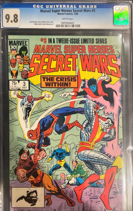 Marvel Super Heroes Secret Wars 3 CGC 9.8