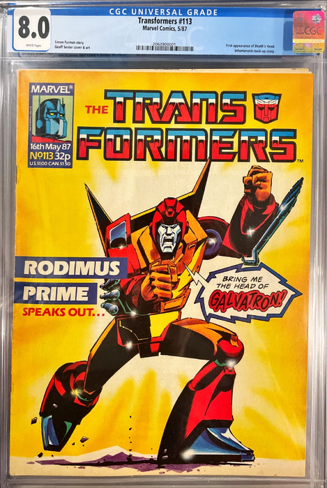 Transformers 113 CGC