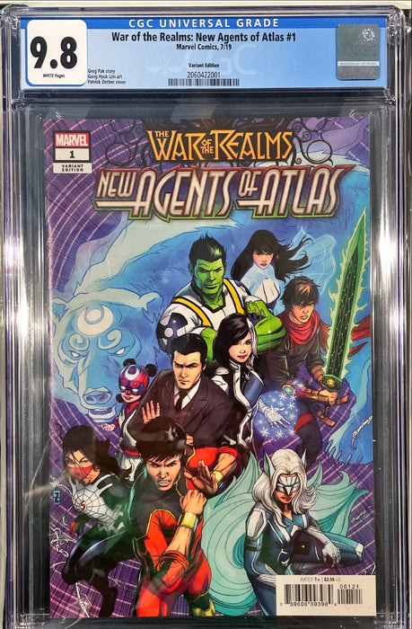 War of the Realms: New Agents of Atlas 1 CGC 9.8 zircher