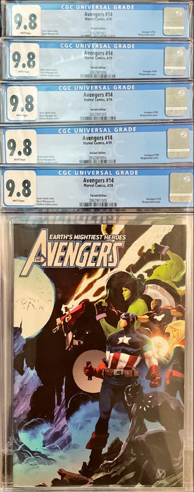 Avengers 14 CGC 9.8 x 5 books