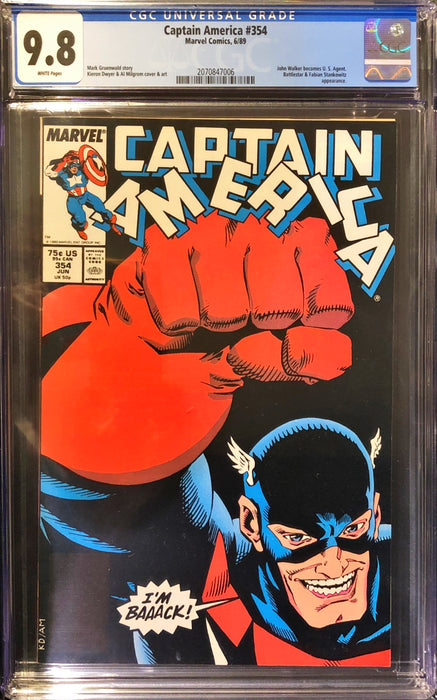 Captain America 354 CGC 9.8