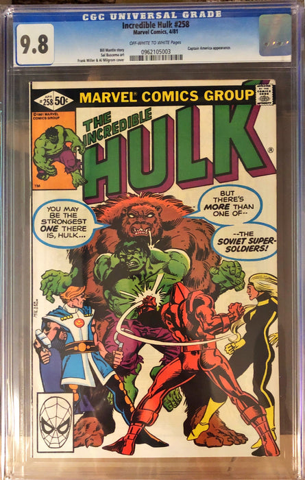 Incredible Hulk 258 CGC 9.8