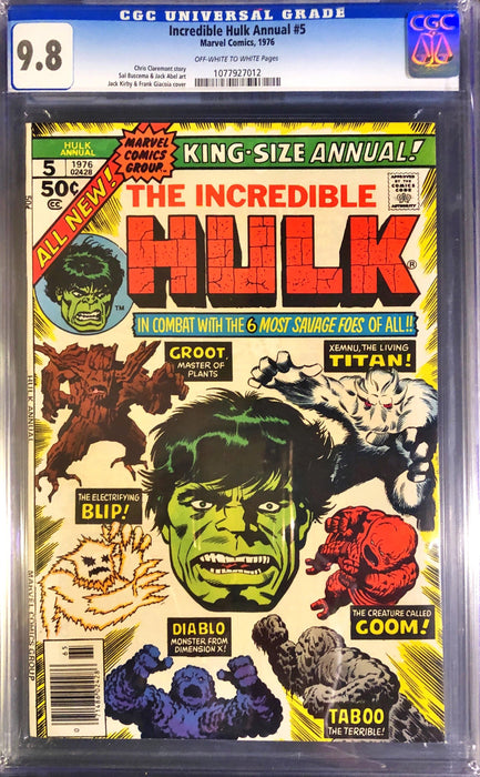Incredible Hulk Annual 5 CGC 9.8