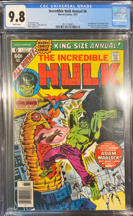Incredible Hulk Annual 6 CGC 9.8