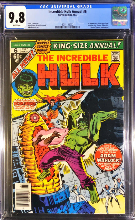 Incredible Hulk Annual 6 CGC 9.8