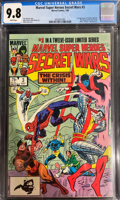 Marvel Super Heroes Secret Wars 3 CGC 9.8