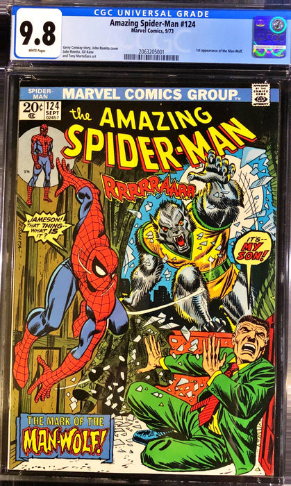 Amazing Spider-Man 124 CGC 9.8